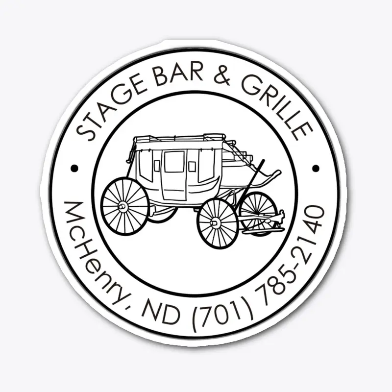 Stage Bar Merch (White Background Logo)